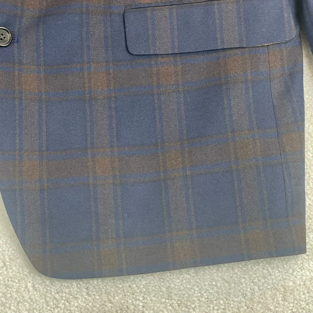 Lauren Ralph Lauren Lexington Sport Coat Mens 46L Plaid Stretch‎ NWT